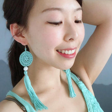 Mint Spirit Boho Festival Earrings