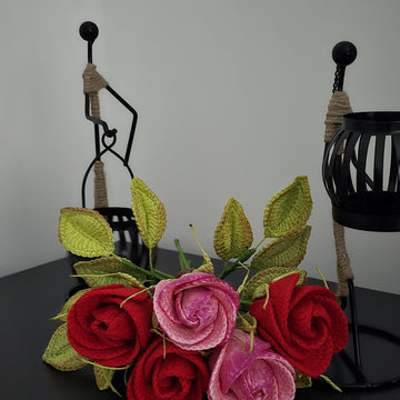Crochet Valentines Roses