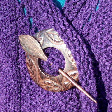 Plum Perfect Cabled Cape