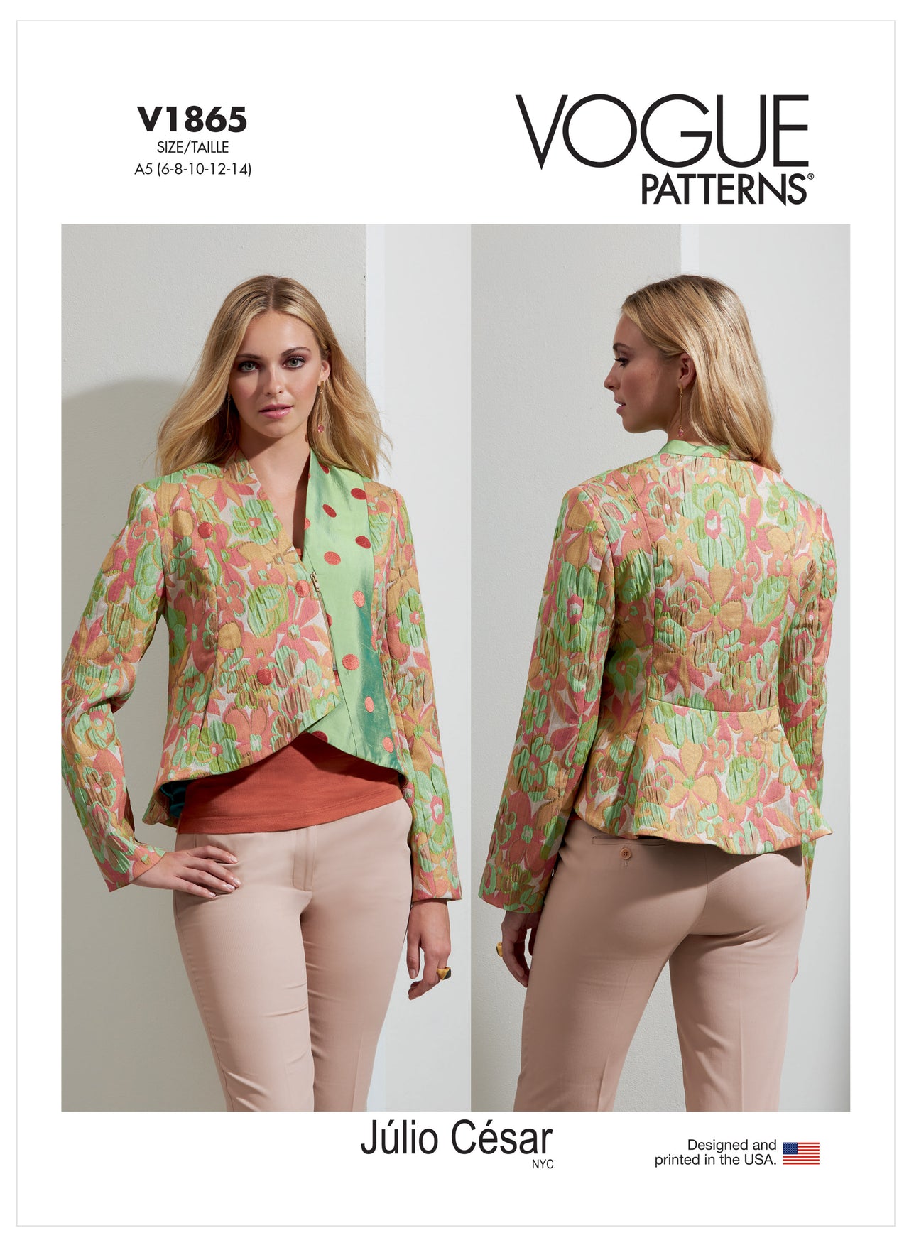 Vogue Misses' Jacket V1865 - Sewing Pattern