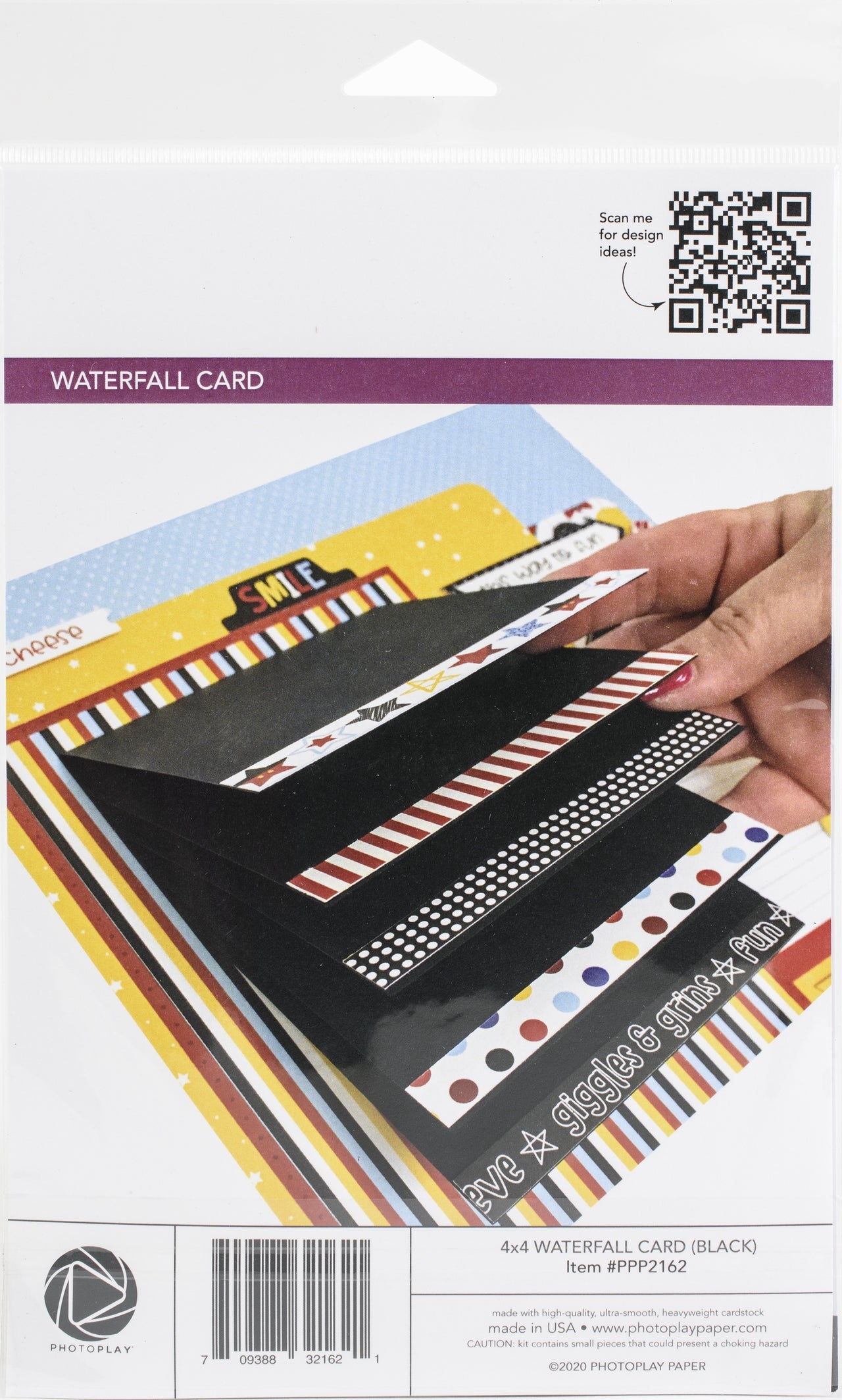 Photoplay Paper PhotoPlay Maker Series 4"X4" Manual - Black Waterfall