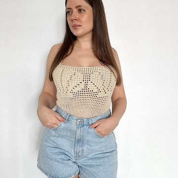 Mesh Shells Tube Top