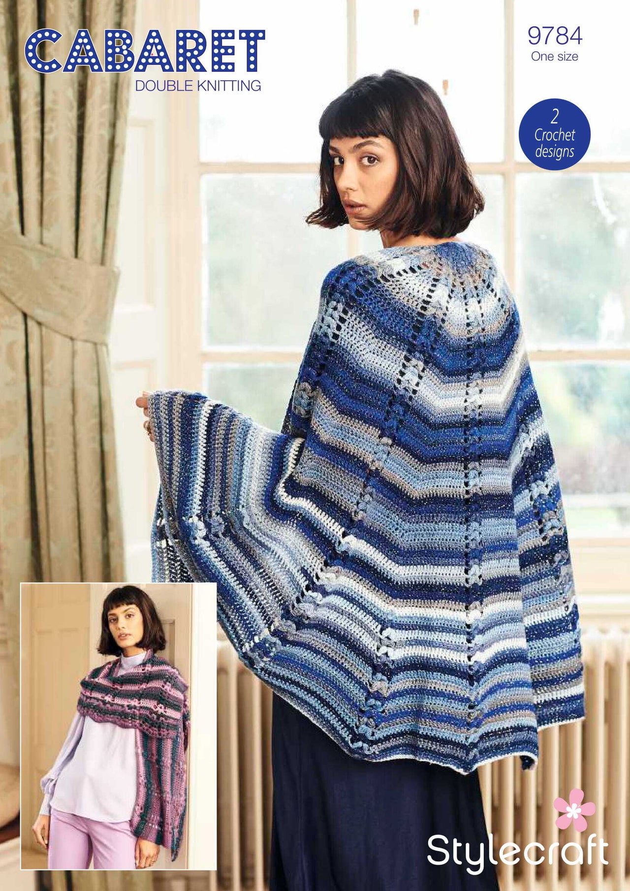 Crochet Shawls in Stylecraft Cabaret - 9784 - Downloadable PDF