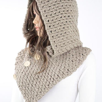 Amelia Crochet Hooded Cowl #809