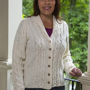 Cable Panel Cardigan - #188