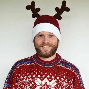 Super Festive Reindeer Hat!