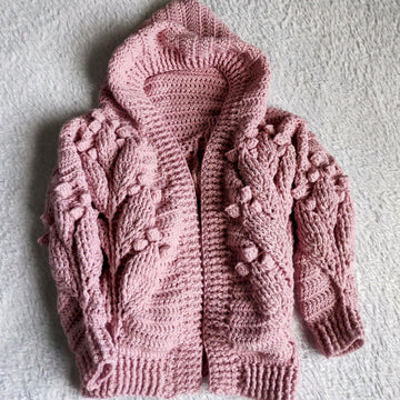 Hooded Leaves Cardigan