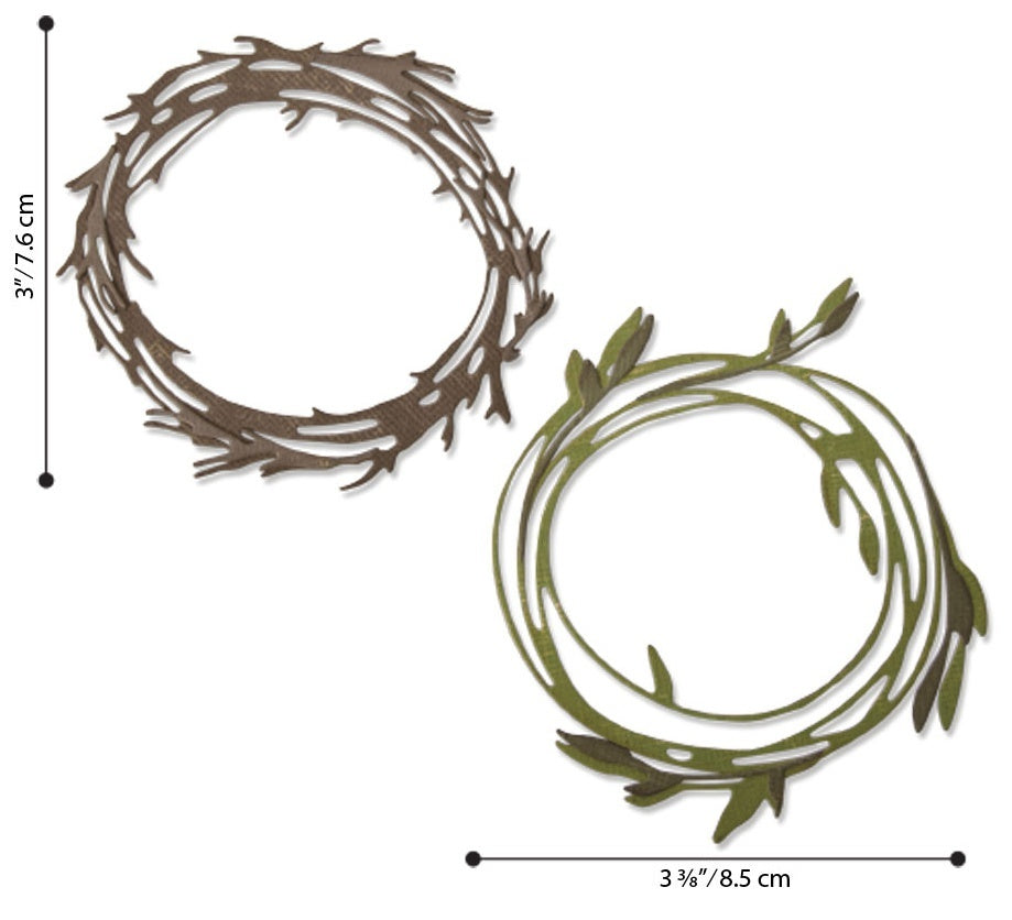 Sizzix Thinlits Dies By Tim Holtz - Funky Wreath