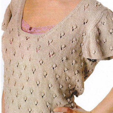 Lace and Bobble Top