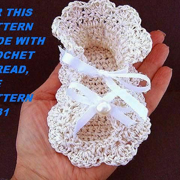 531 S Baby Christening Shoes Crochet Pattern