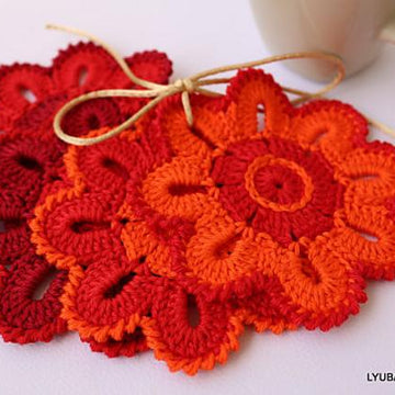 Crochet Flower Coaster