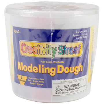 Pacon Modeling Dough 4oz 8/Pkg - Assorted Colors