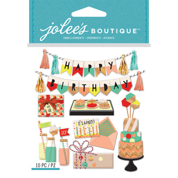 Jolee's Boutique Dimensional Stickers - Mod Happy Birthday