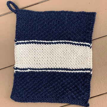 Four Corners Dishcloths - 4 unique loom knit patterns