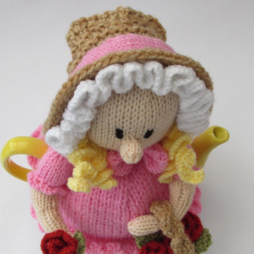 Victorian Flower Girl Tea Cosy Knitting Pattern