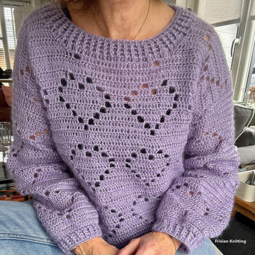 Mohair heart sweater Valentine