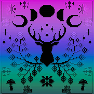 Winter Solstice Magic - overlay mosaic blanket