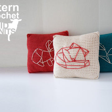 Origami Woodland Animals Throw Pillows (2016009)