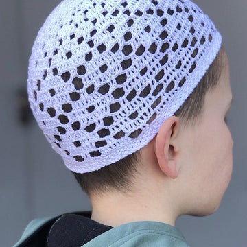 Summer crochet skull cap for men