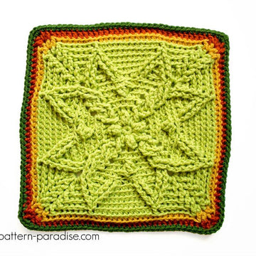 Autumn Sun Afghan Square