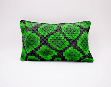 Green Snake Pillow cushion C2C Crochet Pattern