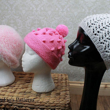 Winter Warmer Hats Knitting Pattern #305