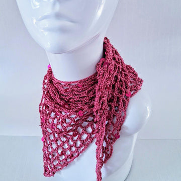 Triangular Mesh Sequin Scarf