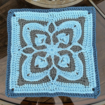 Hibiscus Afghan Square