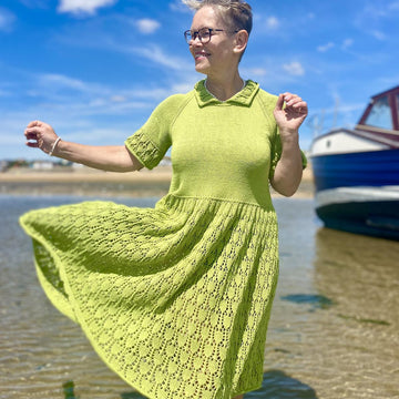 Gathered Collared Dress