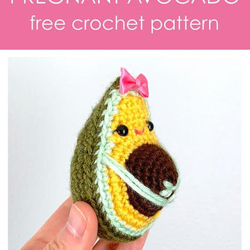 Pregnant Avocado Amigurumi