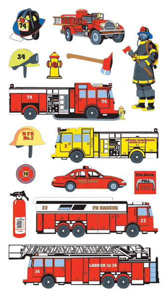 Sticko Stickers - Fire Department