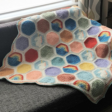 Hexipuff Unicorn Blanket