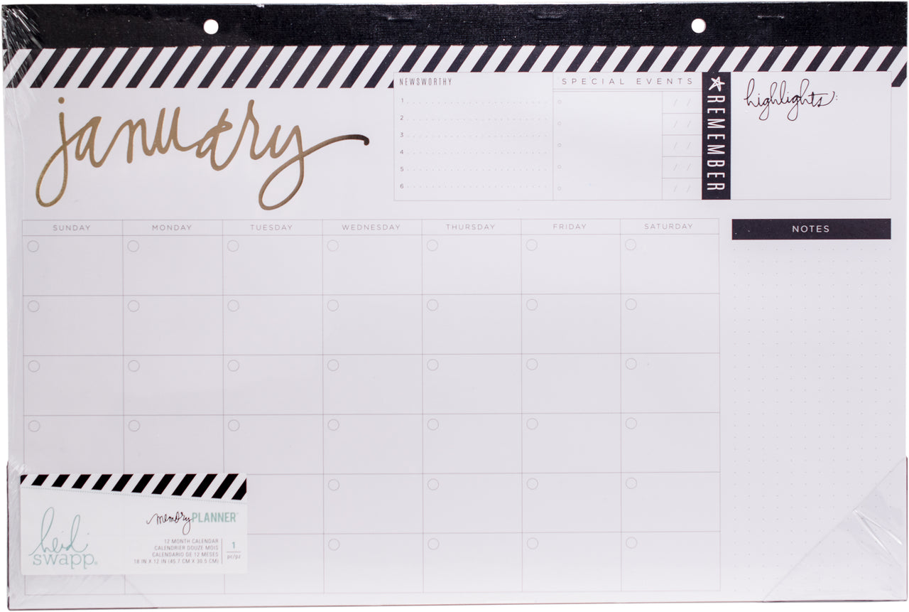 American Crafts Heidi Swapp Memory Planner Desktop Calendar - Fresh Start