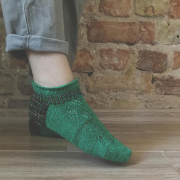 Fern flower socks