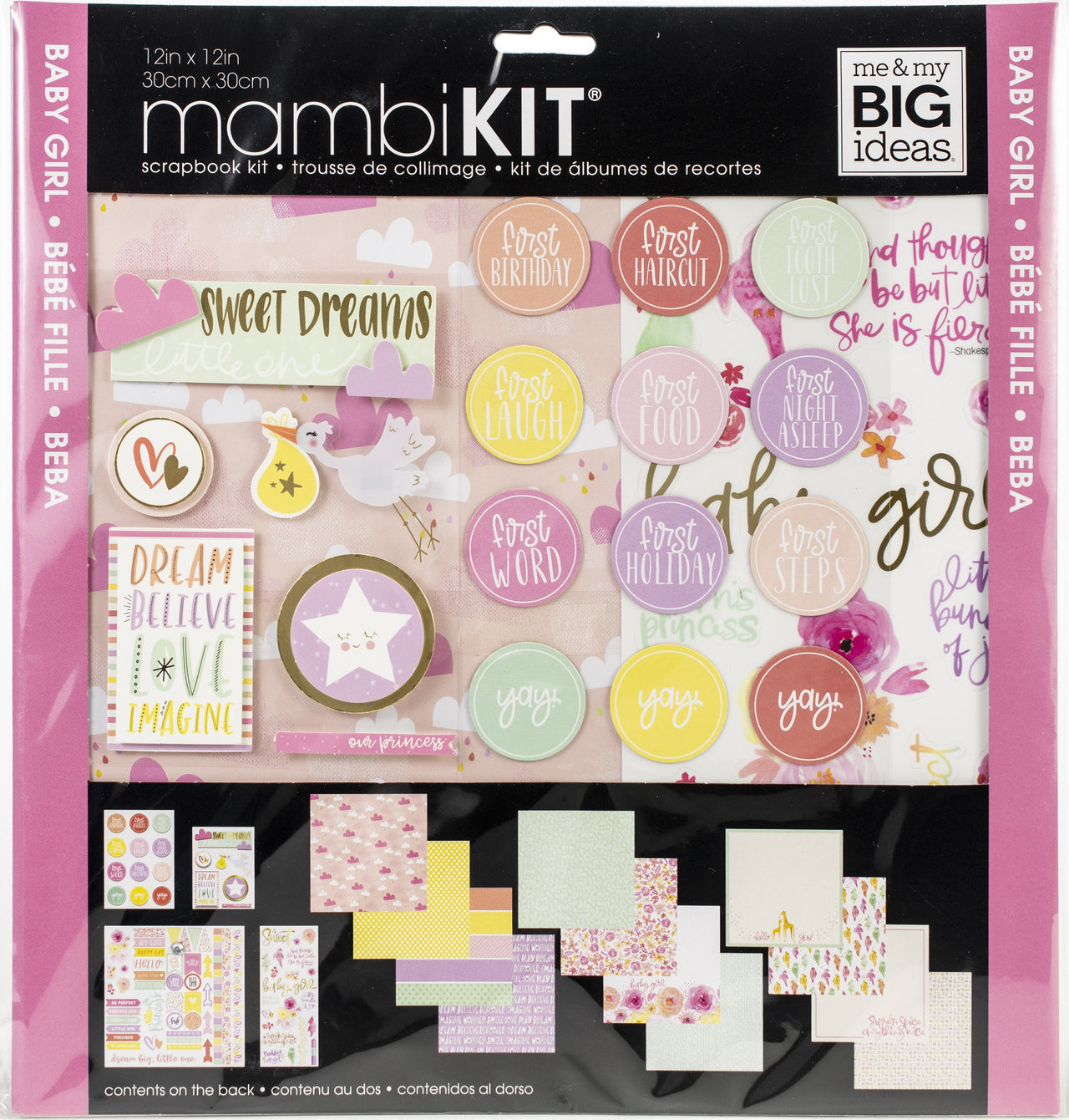 Page Kit 12"X12" - Baby Girl