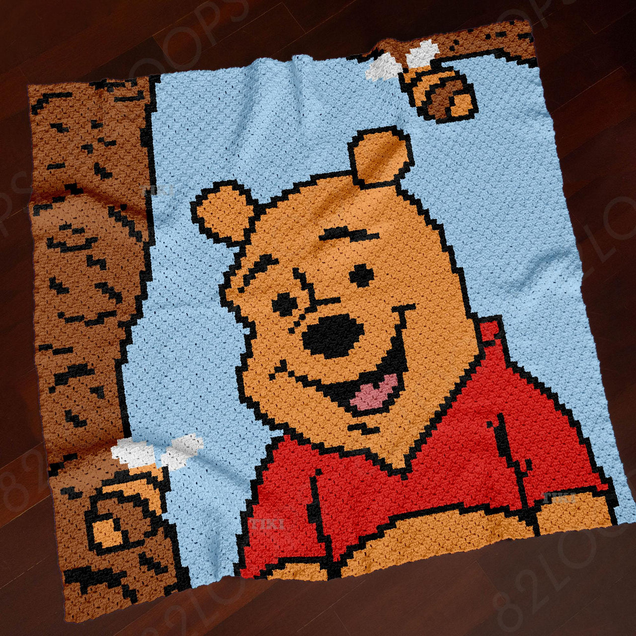 C2C Winnie the Pooh Bees Blanket Home Decor CROCHET PATTERN Teddy Edward Bear Throw
