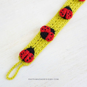 Ladybug & Daisy Pacifier Clip