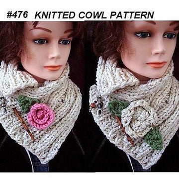 476 - Rib Knit Cowl or Scarf