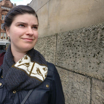 Twin Birds Infinity Scarf