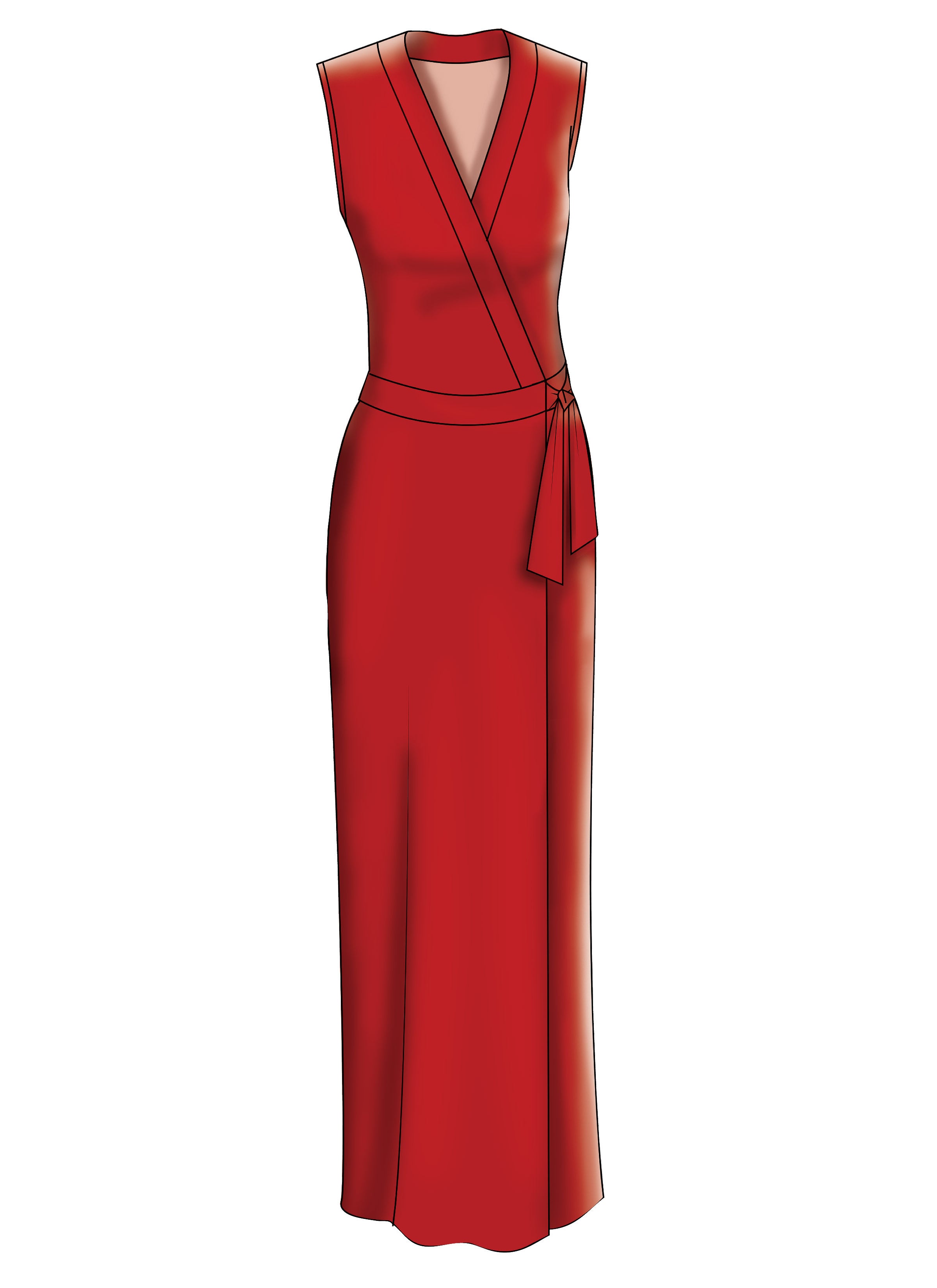 McCall's Misses' Wrap Dresses, Romper and Jumpsuit with Ties M7662 - Sewing Pattern