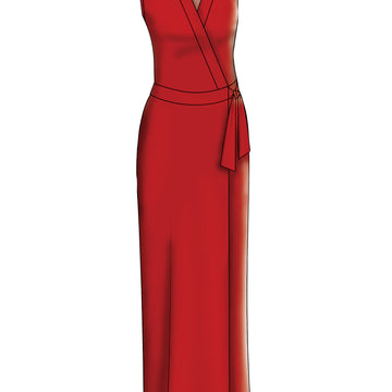 McCall's Misses' Wrap Dresses, Romper and Jumpsuit with Ties M7662 - Sewing Pattern