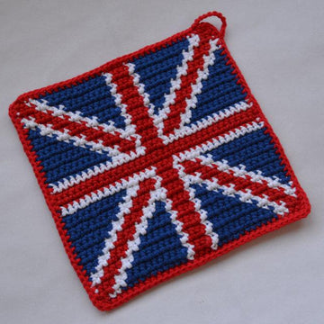 E-book Häkelanleitung Union Jack Topflappen
