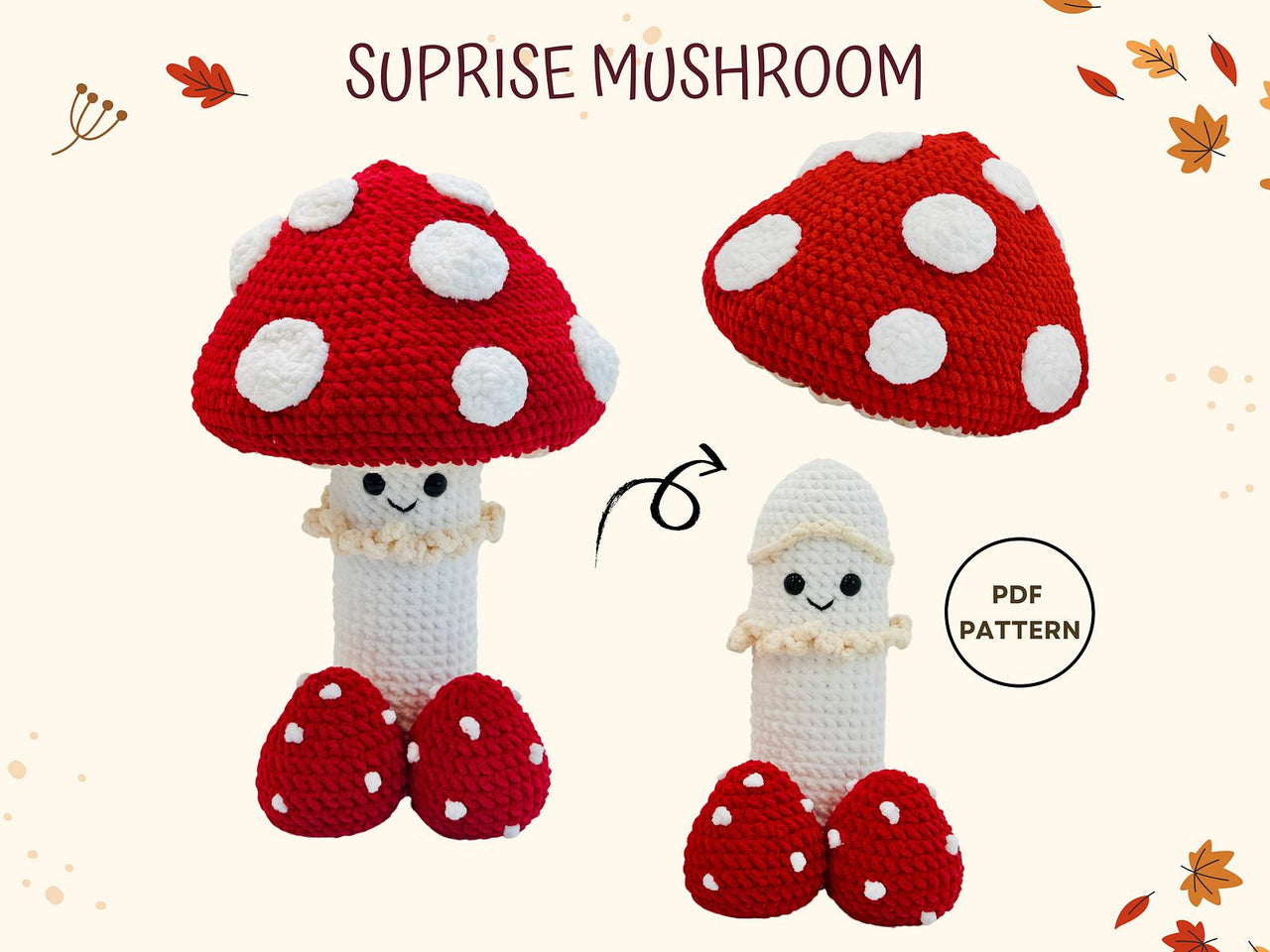 Surprise Mushroom Crochet Amigurumi