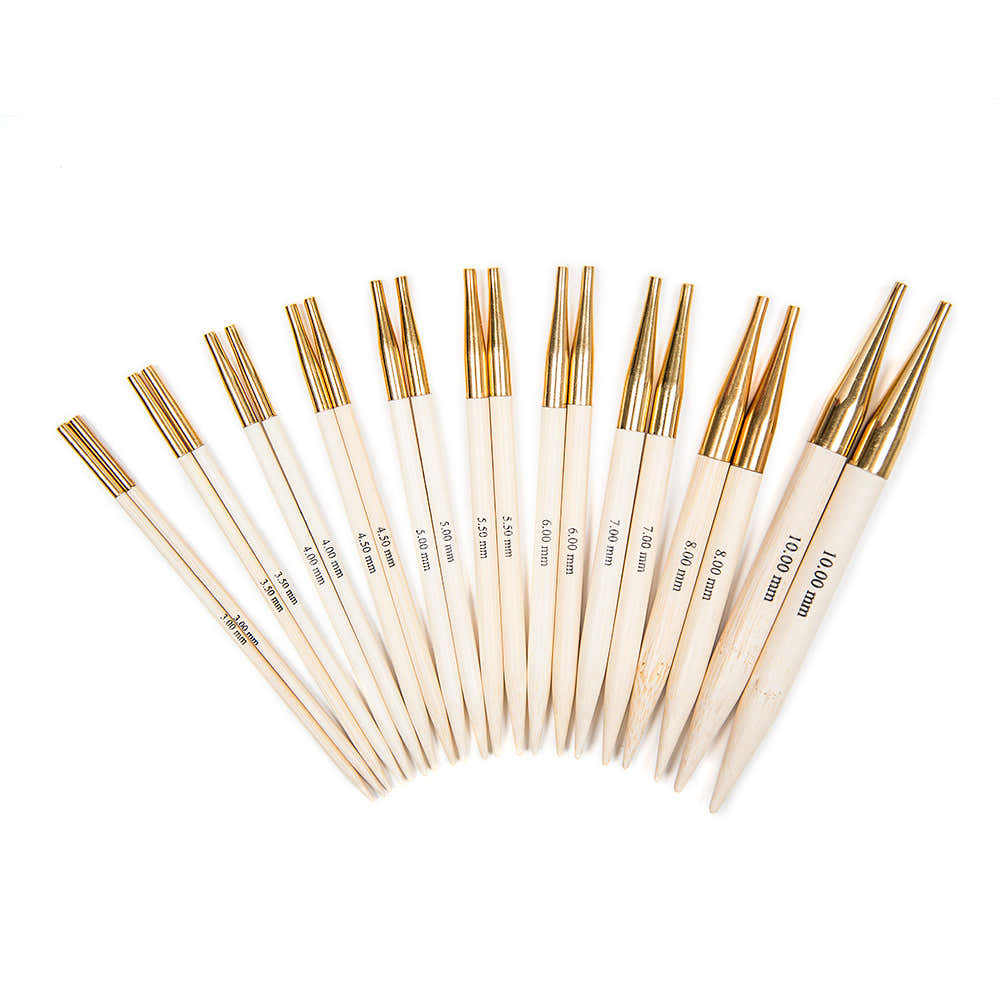 KnitPro Bamboo Interchangeable Needle Tips (Deluxe Set of 10)