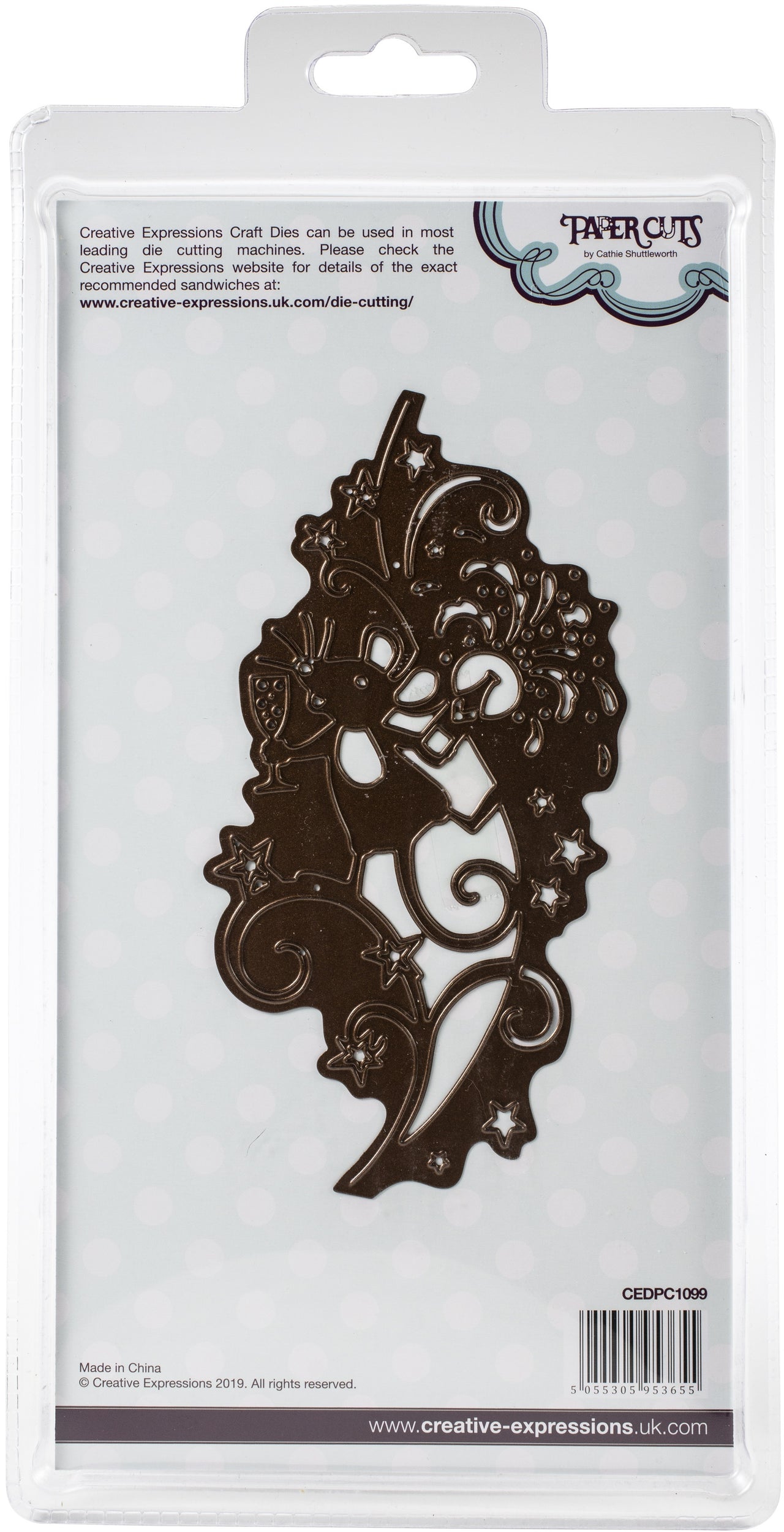 Creative Expressions Paper Cuts Edger Craft Dies - Celebration Mouse