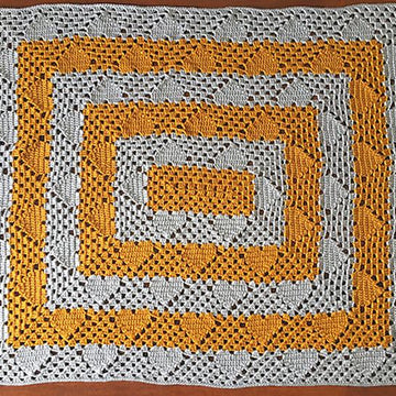 Rectangle Granny hearts