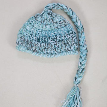 Hat with Plaited Braided Tail