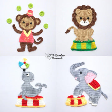 Circus Animals Applique Set