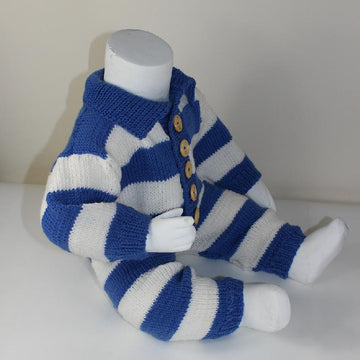 Baby Big Stripe Collar Onesie