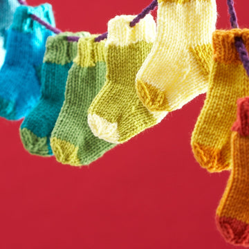 Mini Stockings in Bernat Super Value